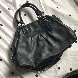 Black Leather Coach Purse